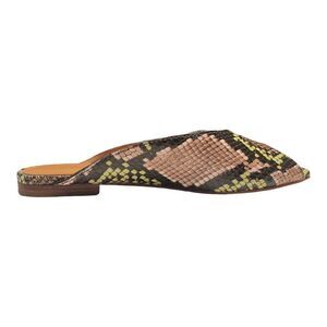 Madewell Erica square peep toes in snake embossed leather size 5.5 Womens